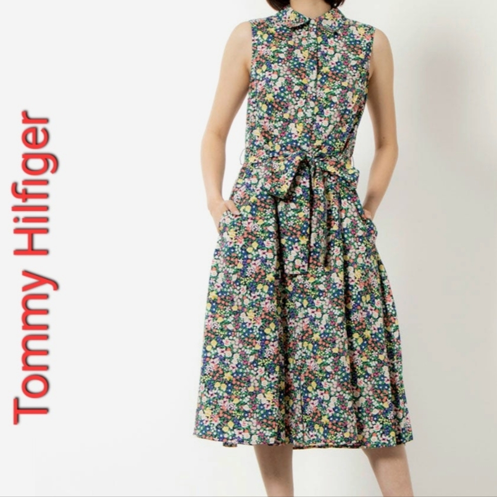 Tommy Hilfiger Floral Midi Dress - Multicolor
